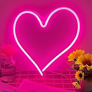 11. Neon Heart Sign