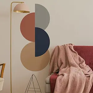 3. Peel-and-Stick Geometric Wall Decal