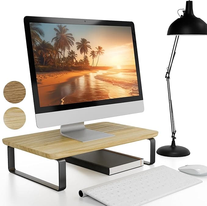 Minimalist Wooden Monitor Stand